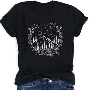 Simple ☆ Mountain Life Tee Shirt
